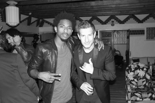 Jason Swartz of Alliance Talent with Shwayze at On the Rox Sunset Strip West Hollywood